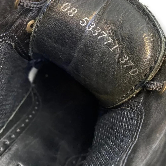 Ecco  Black Soft Suede Lace Up Booties - Picture 7 of 8